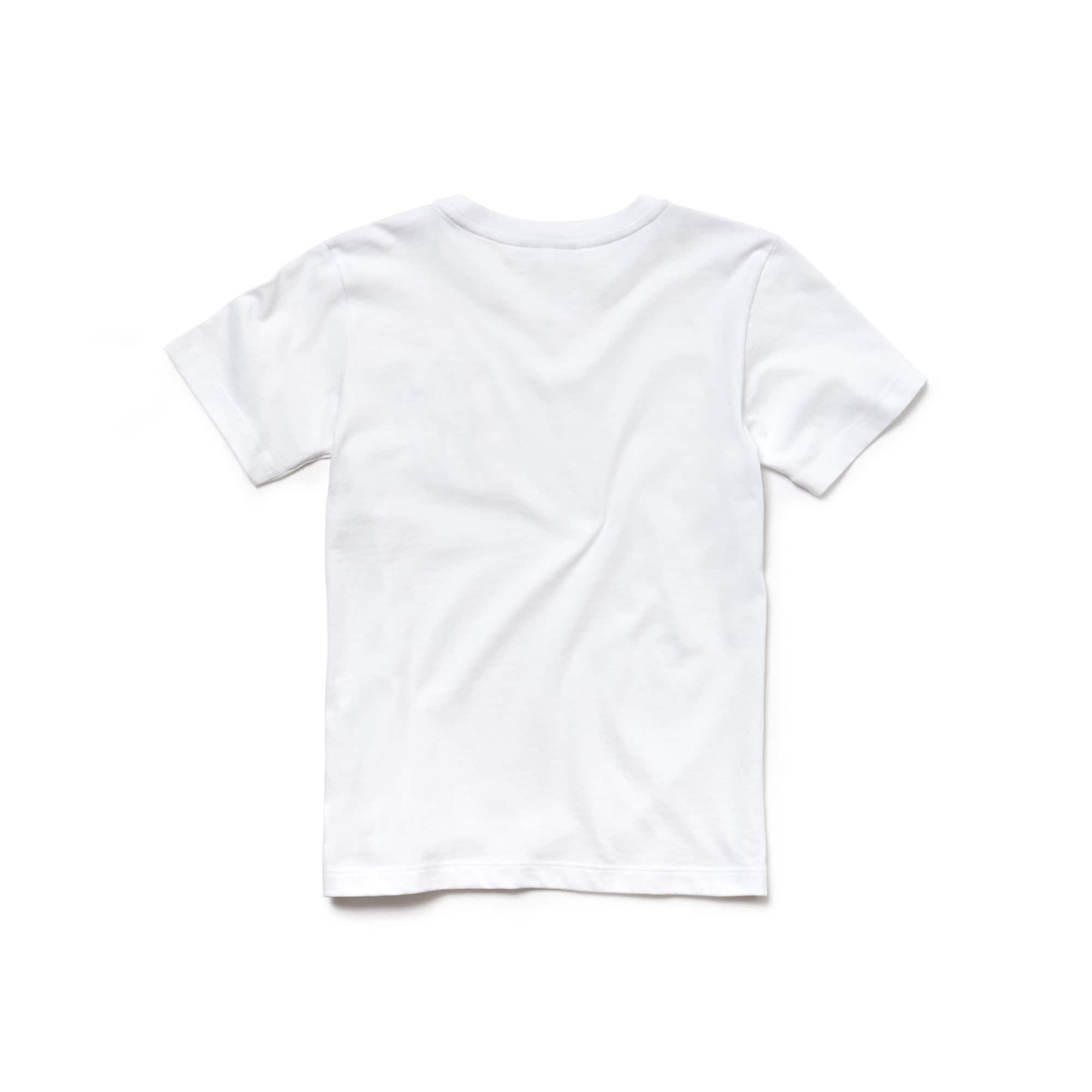 Boys' Crew Neck Crocodile Design Jersey T-shirt