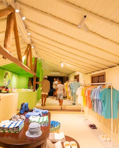 Lacoste's pop-up store in Trancoso, Brazil.