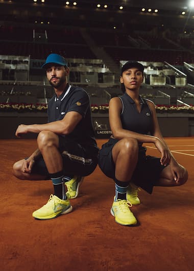 Looks Lacoste de ramasseurs de balles au Mutua Madrid Open 2023