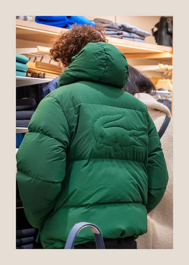 Doudoune courte homme Lacoste matelassé déperlante