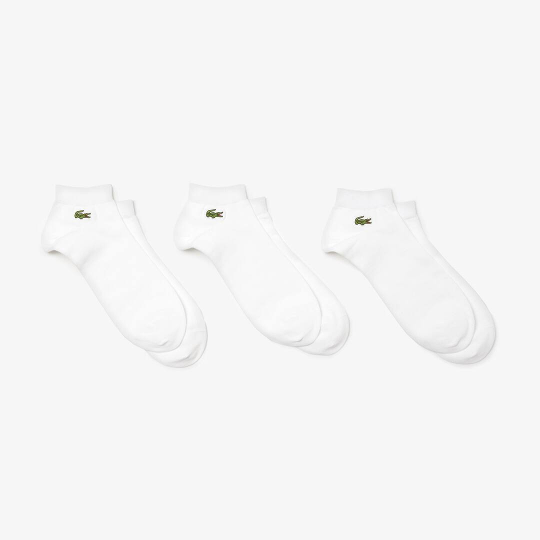 Men's Three-pack of Lacoste SPORT low-cut socks in solid jersey