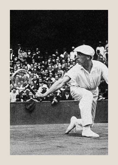René Lacoste at the French internationals, 1927