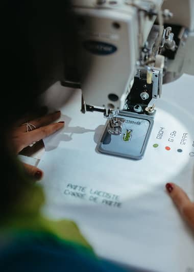 Lacoste Paper Pattern Polo shirt design