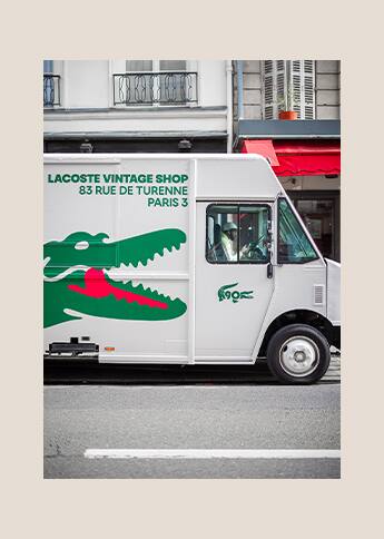 Lacoste Vintage truck-shop in Paris