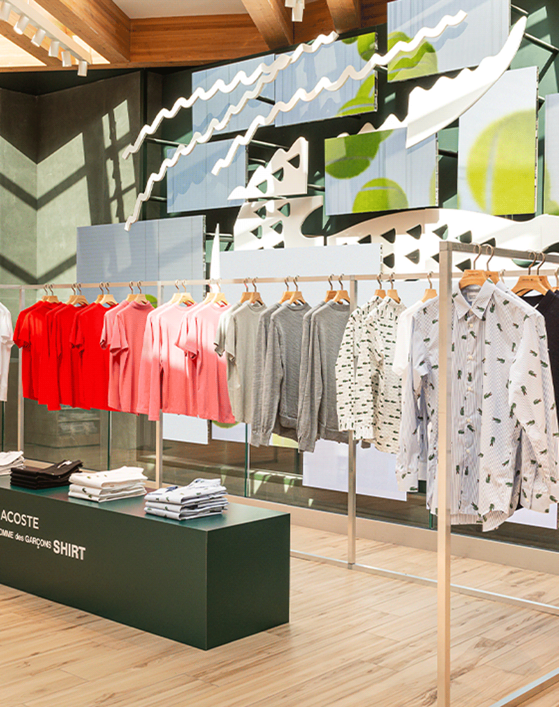 Lacoste x Comme des Garçons Shirt Collection at Lacoste Arena, Paris
