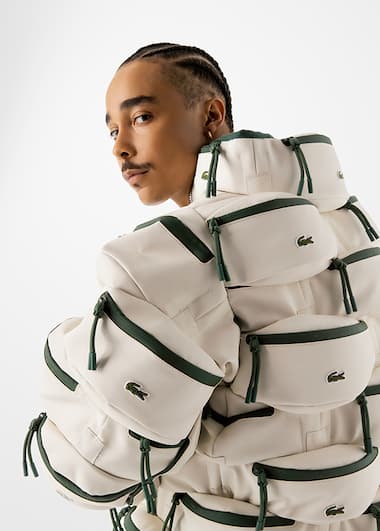 2023 Lacoste x Freaky Debbie "Bum bag puffer jacket"