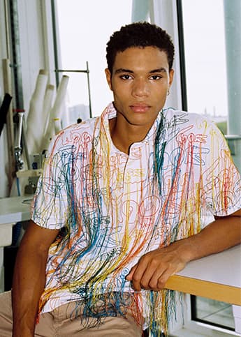 Havana" polo shirt, Lacoste x Lemarié collection