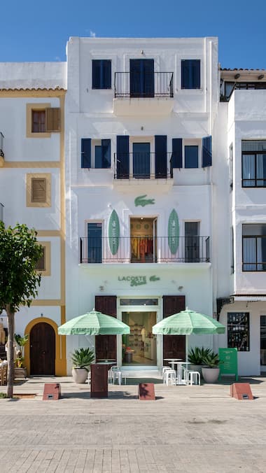 Lacoste pop-up store in Ibiza