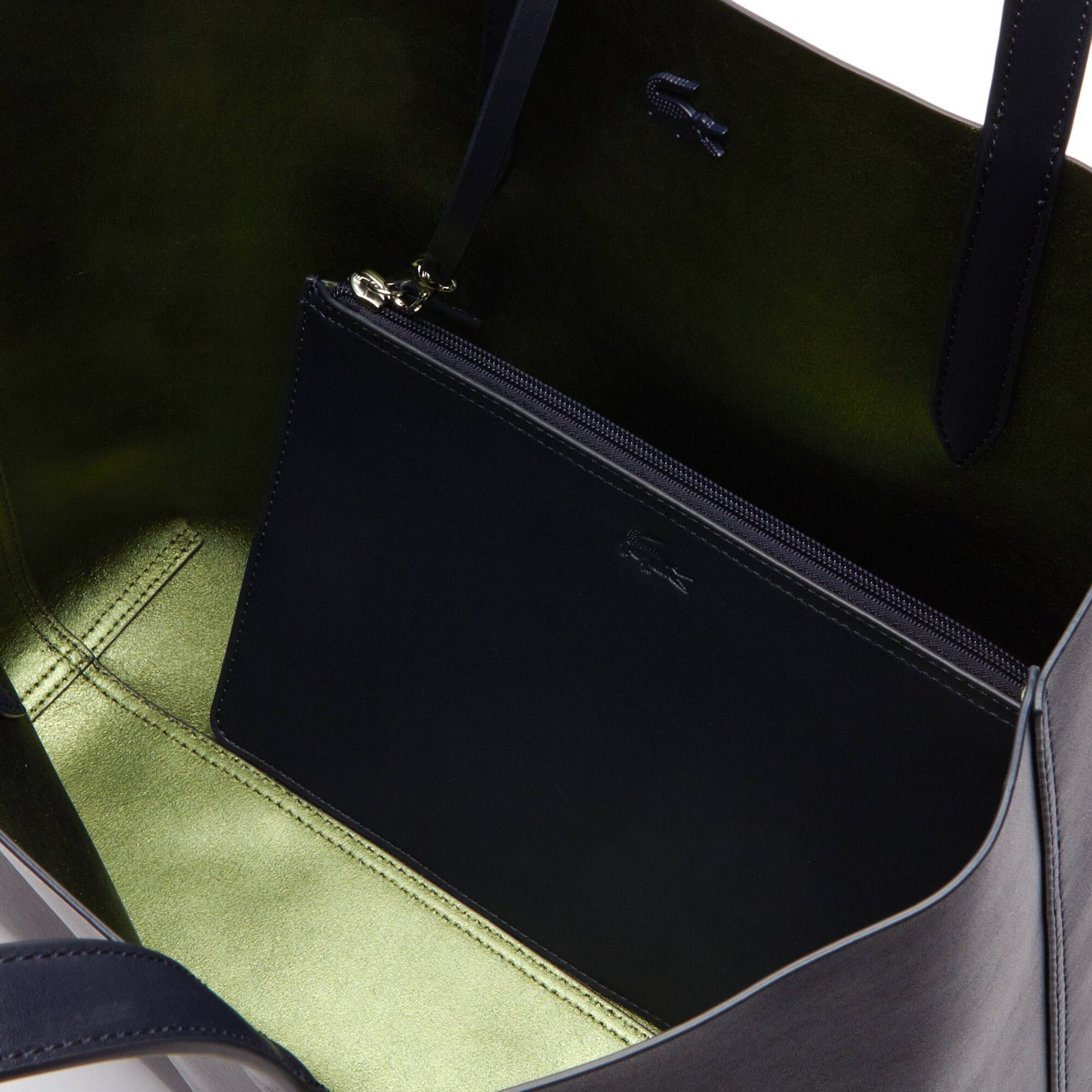 Women's Anna Reversible Matte And Iridescent Leather Tote