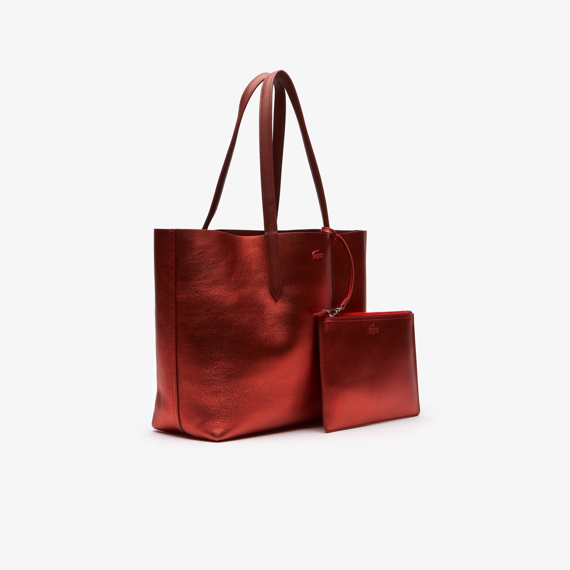 Women's Anna Reversible Matte And Iridescent Leather Tote
