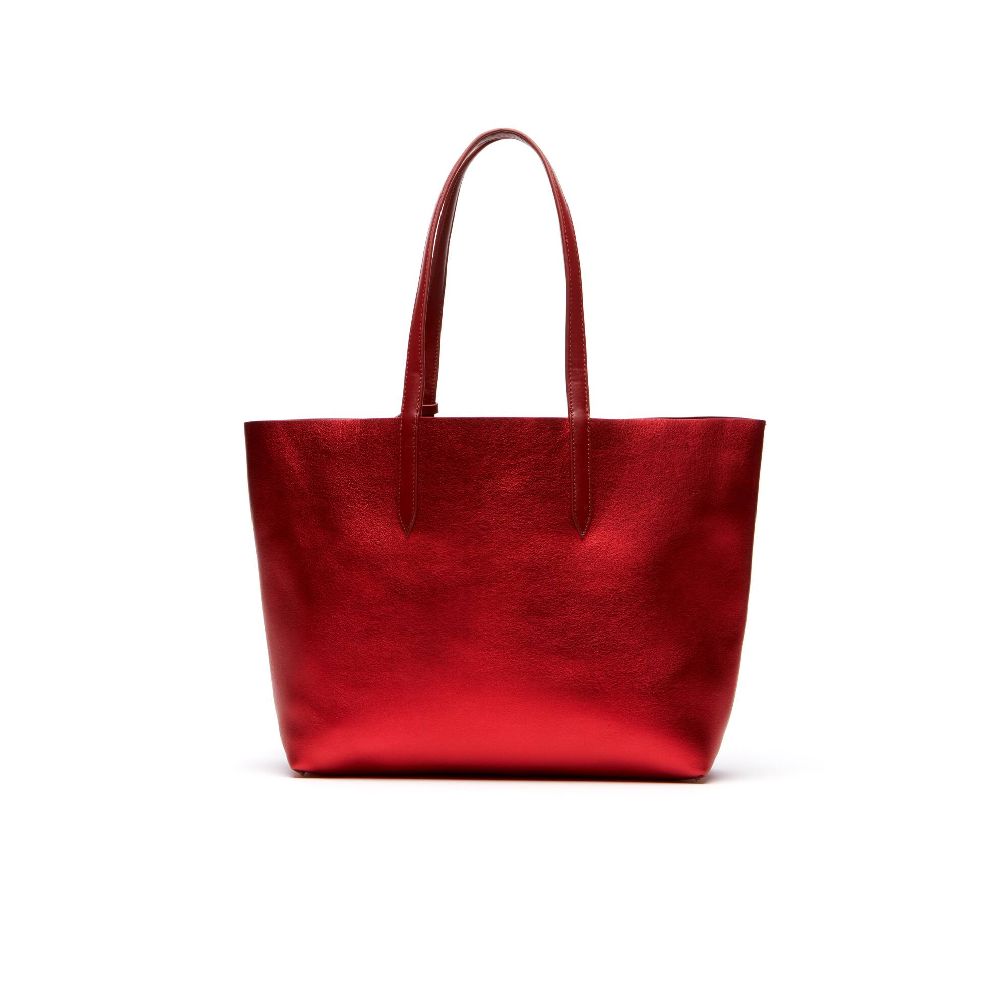 Women's Anna Reversible Matte And Iridescent Leather Tote