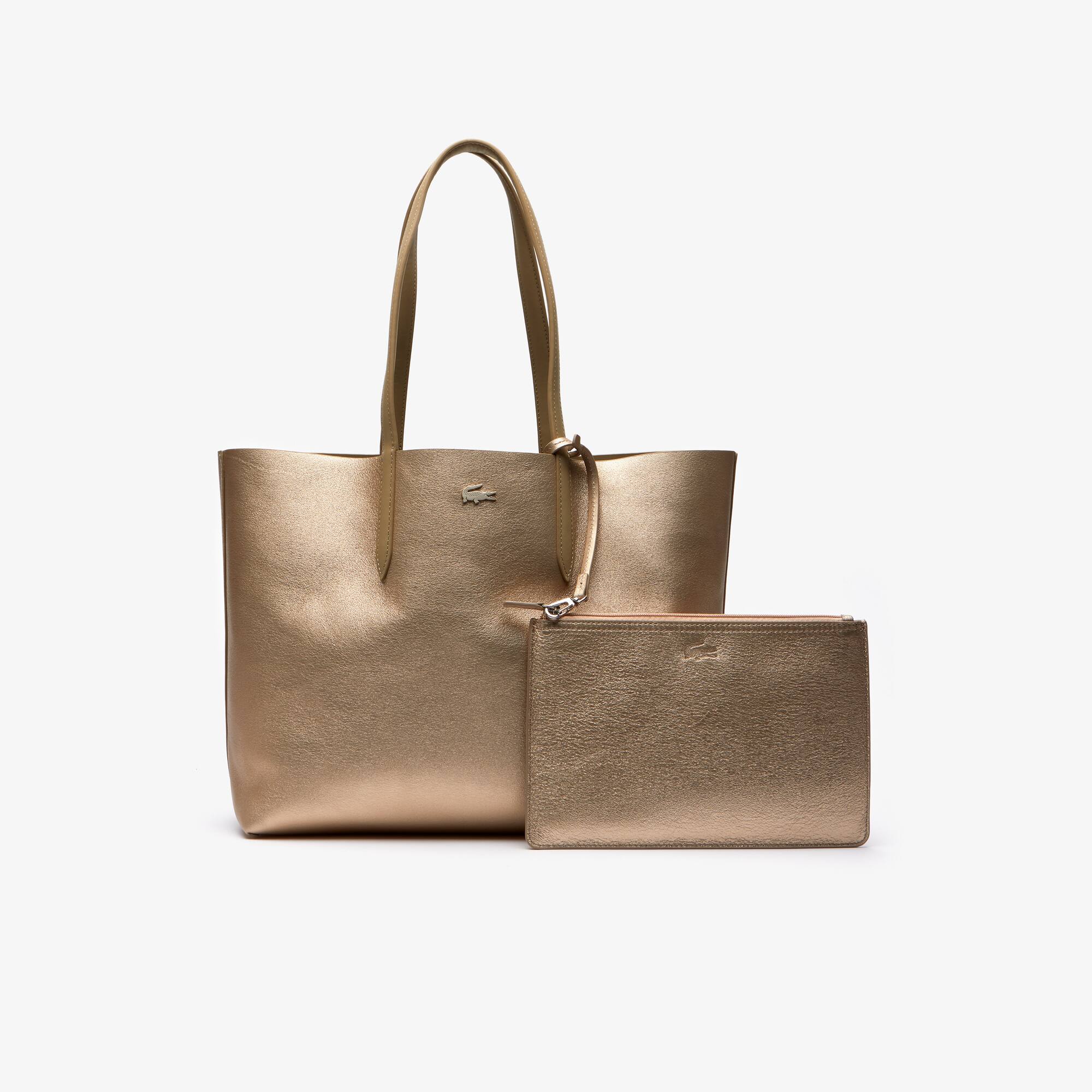 Women's Anna Reversible Matte And Iridescent Leather Tote