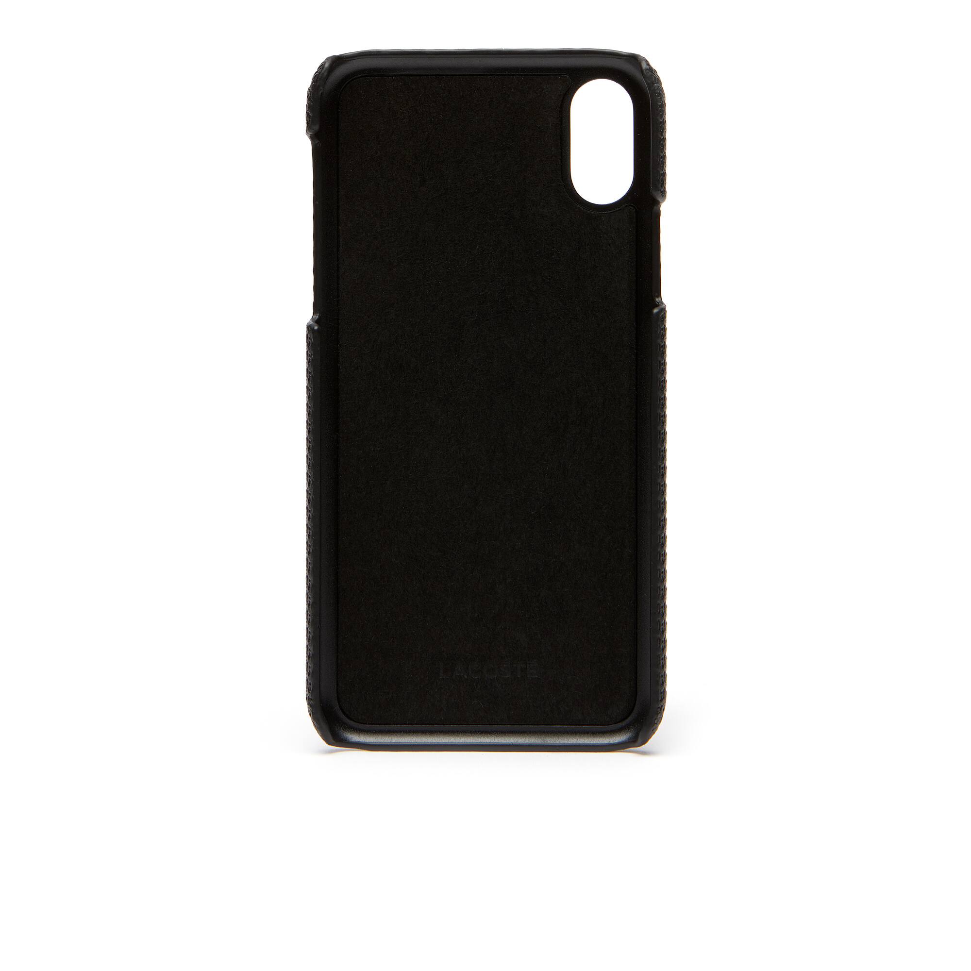 Men's Chantaco Matte Piqué Leather iPhone X Shell