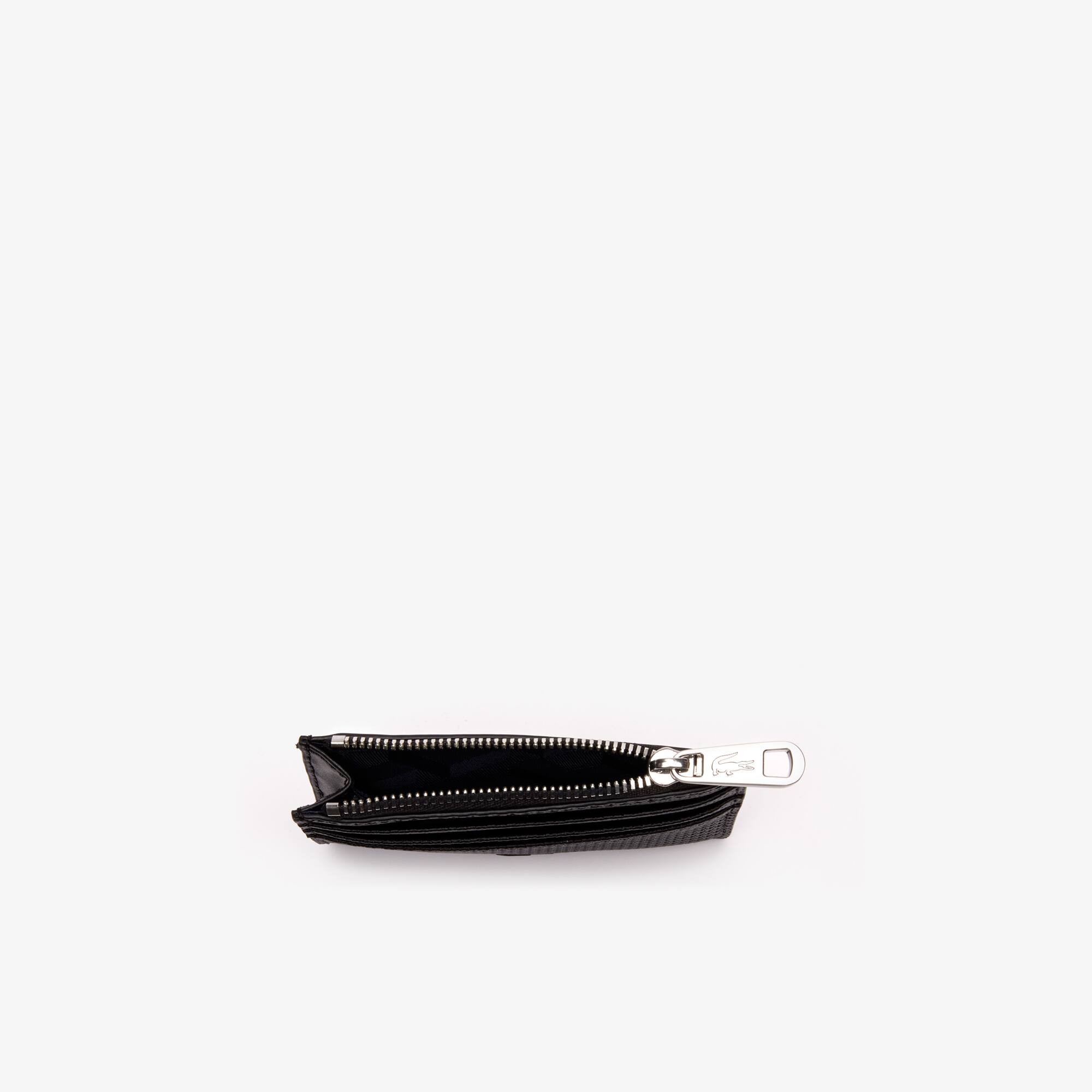 Men's Chantaco Matte Piqué Leather Zip 6 Card Holder