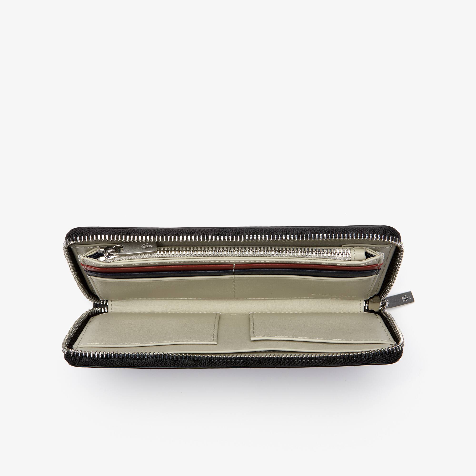 Men's Fitzgerald Zip Colorblock Leather 6 Card Wallet