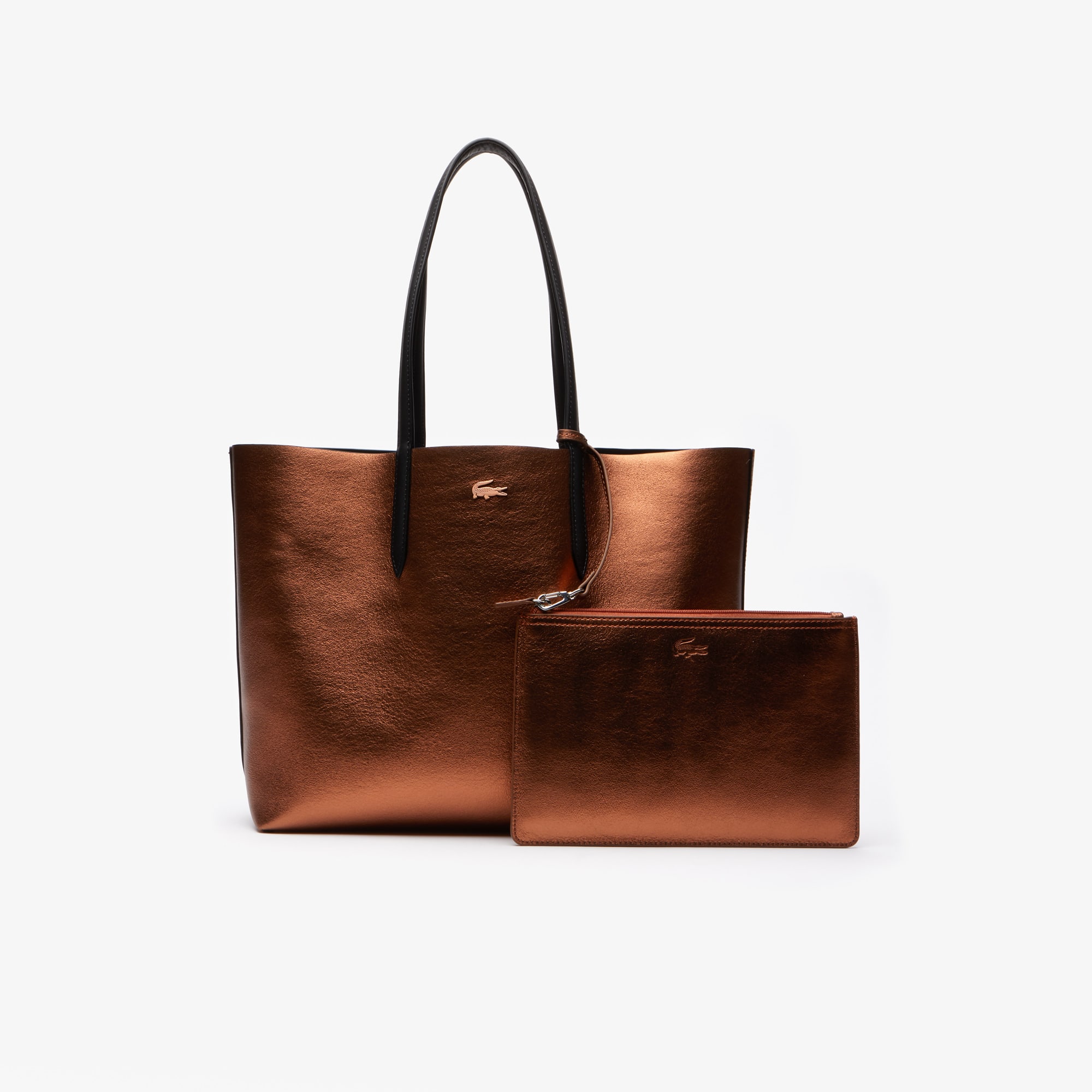Women's Anna Reversible Matte And Iridescent Leather Tote
