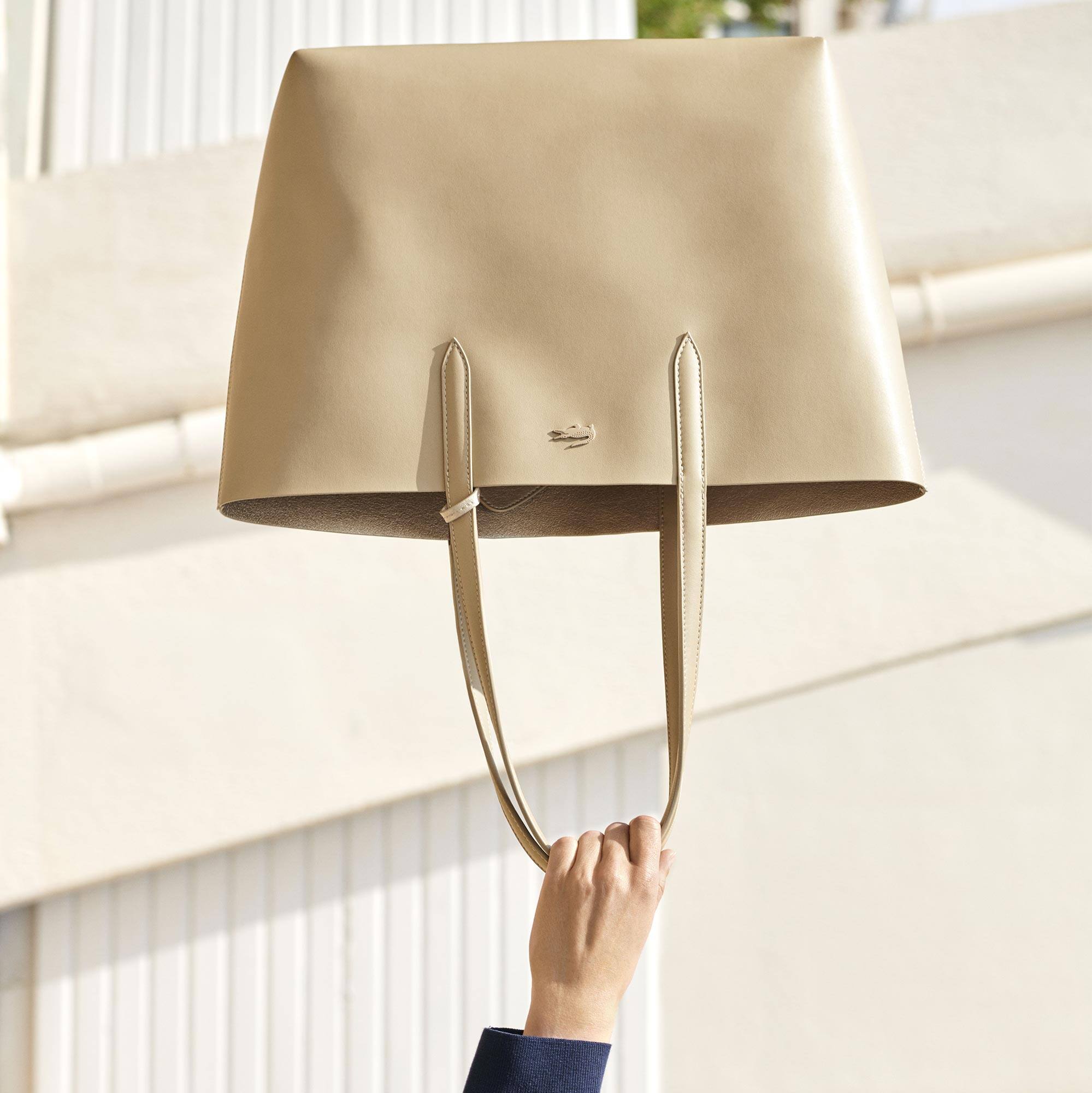 Women's Anna Reversible Matte And Iridescent Leather Tote