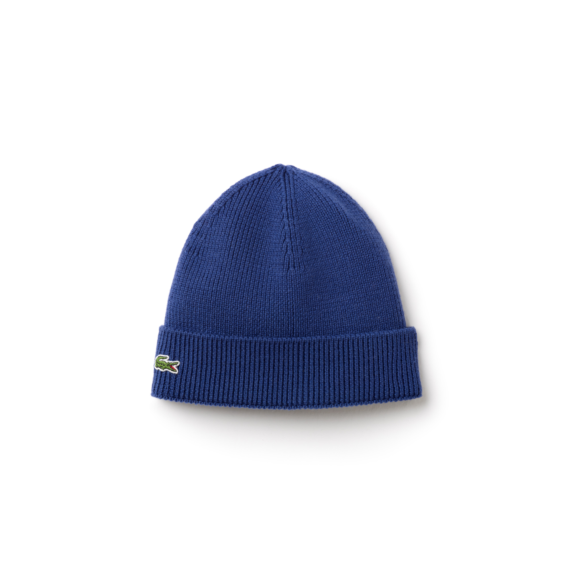 Men's Turned Edge Ribbed Wool Beanie