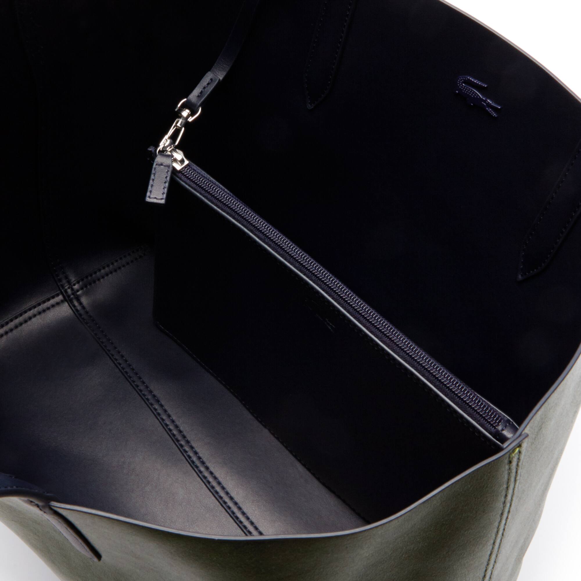 Women's Anna Reversible Matte And Iridescent Leather Tote