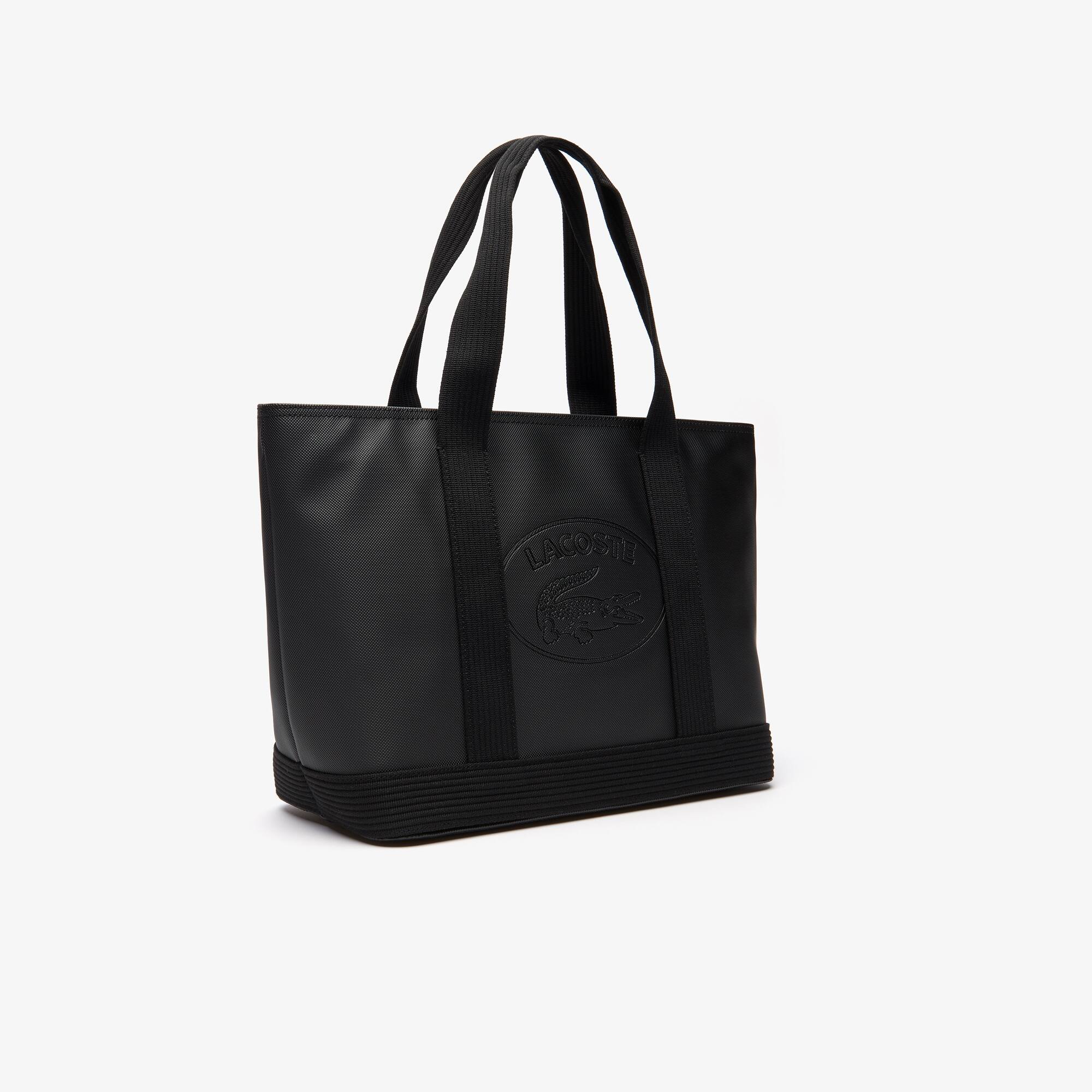 Women's Classic Coated Piqué Canvas Zip Tote Bag