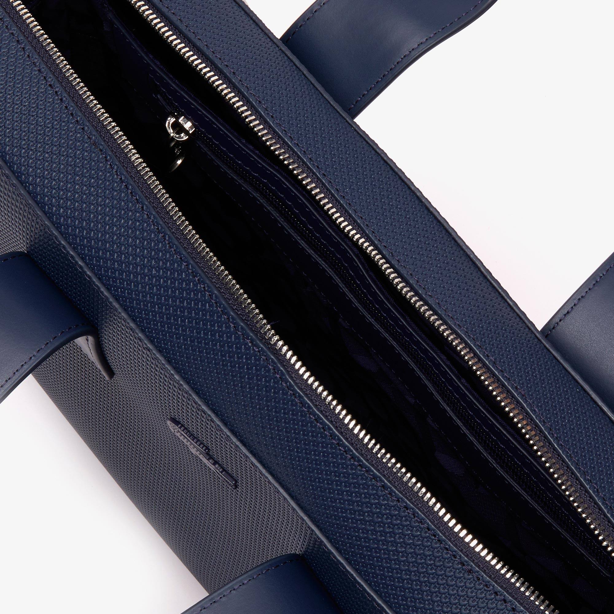 Men's Chantaco Matte Piqué Leather Computer Bag