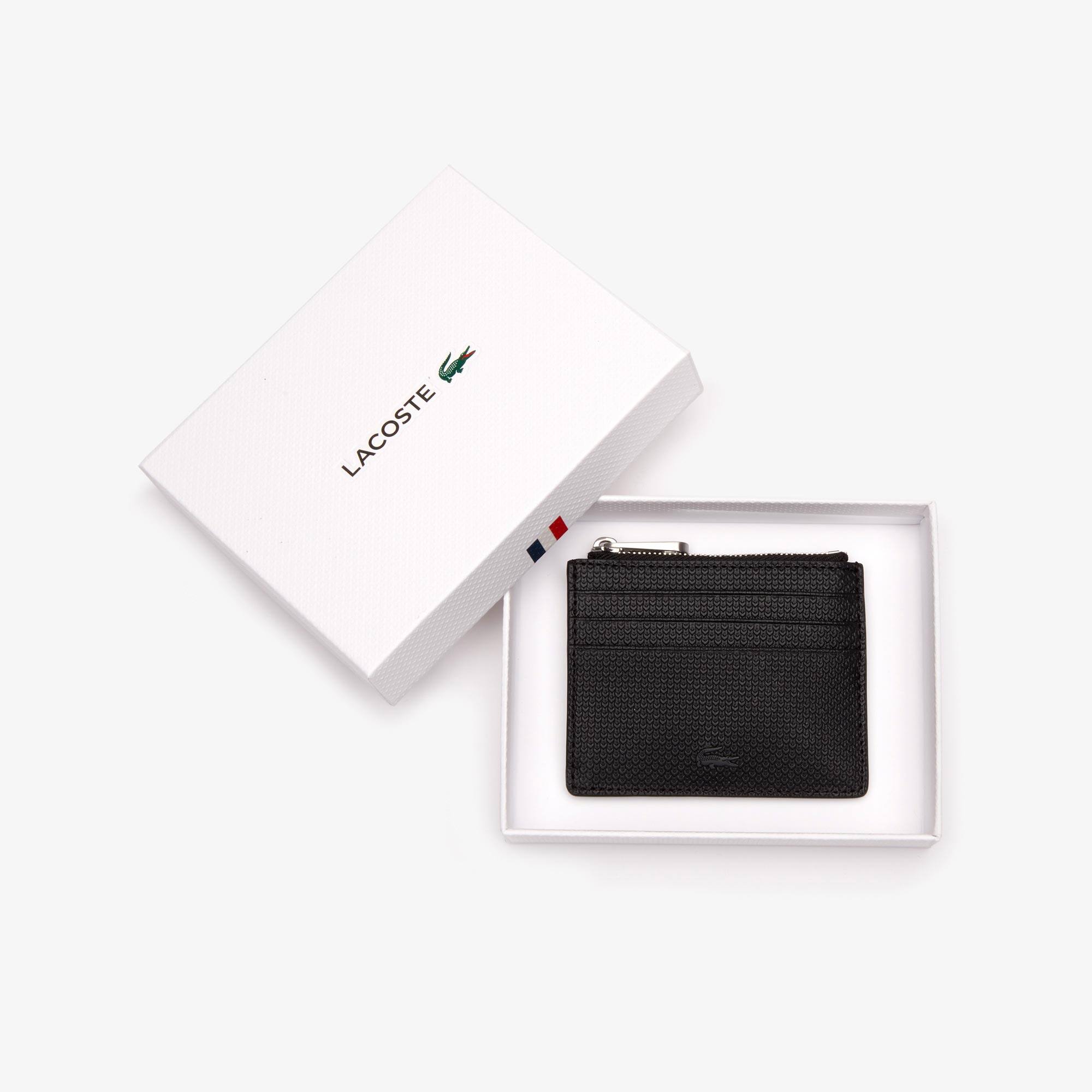 Men's Chantaco Matte Piqué Leather Zip 6 Card Holder