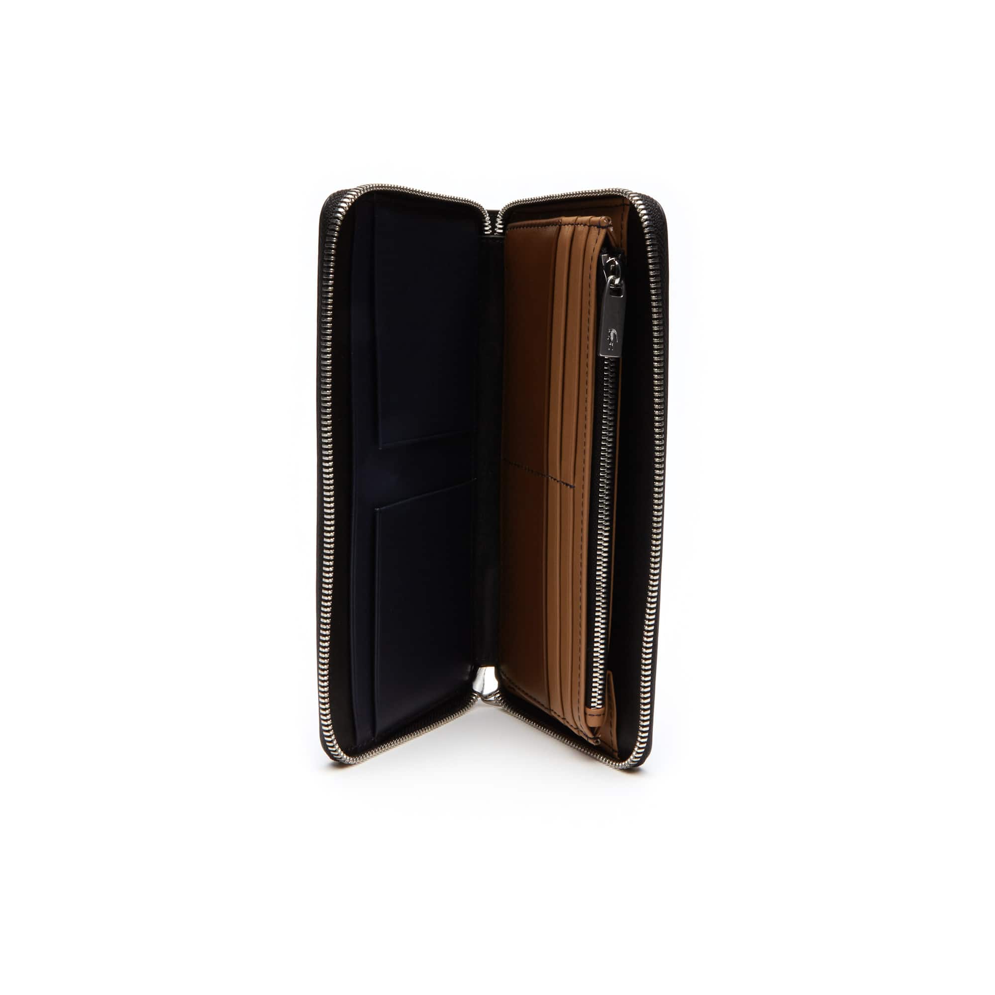 Men's Fitzgerald Zip Colorblock Leather 6 Card Wallet