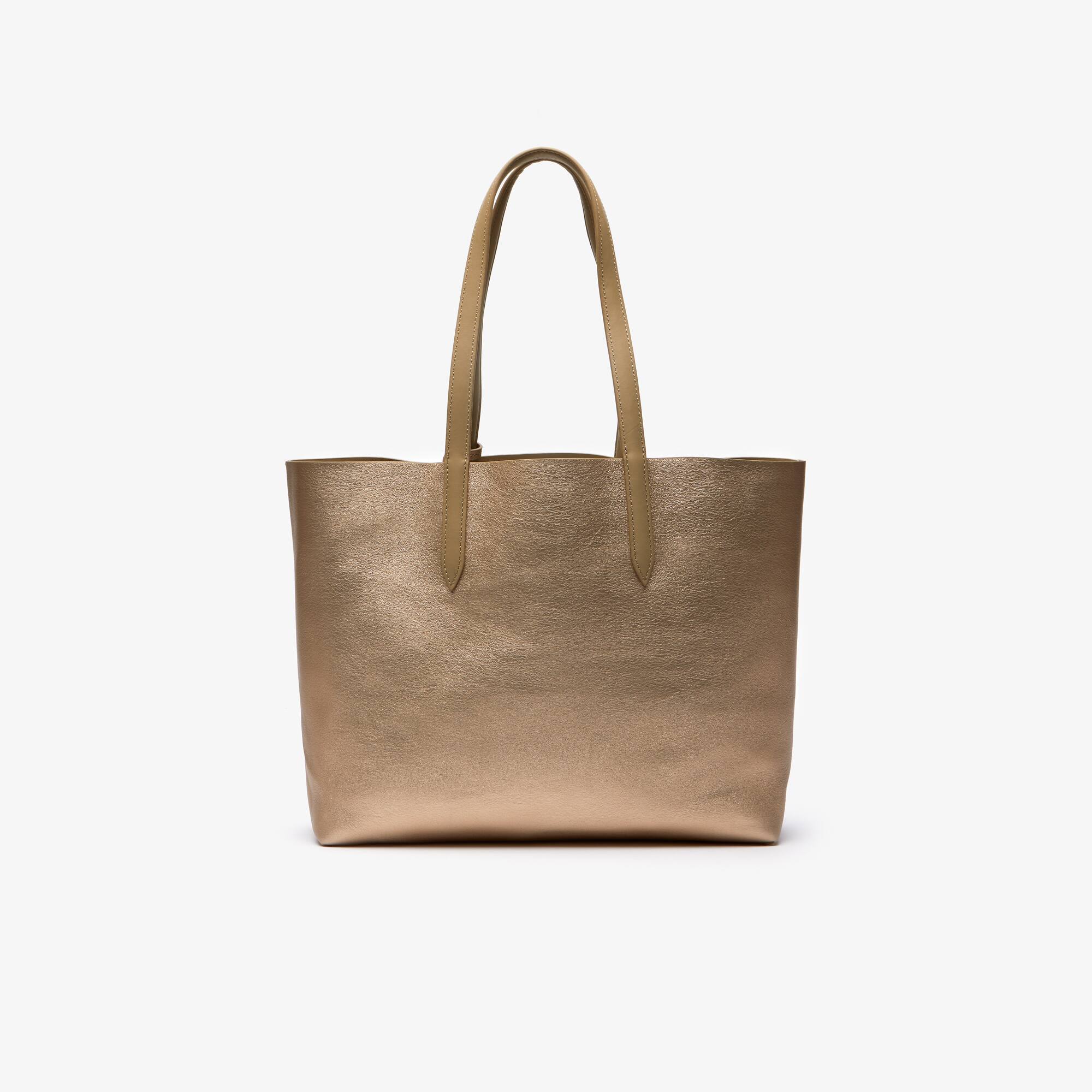 Women's Anna Reversible Matte And Iridescent Leather Tote
