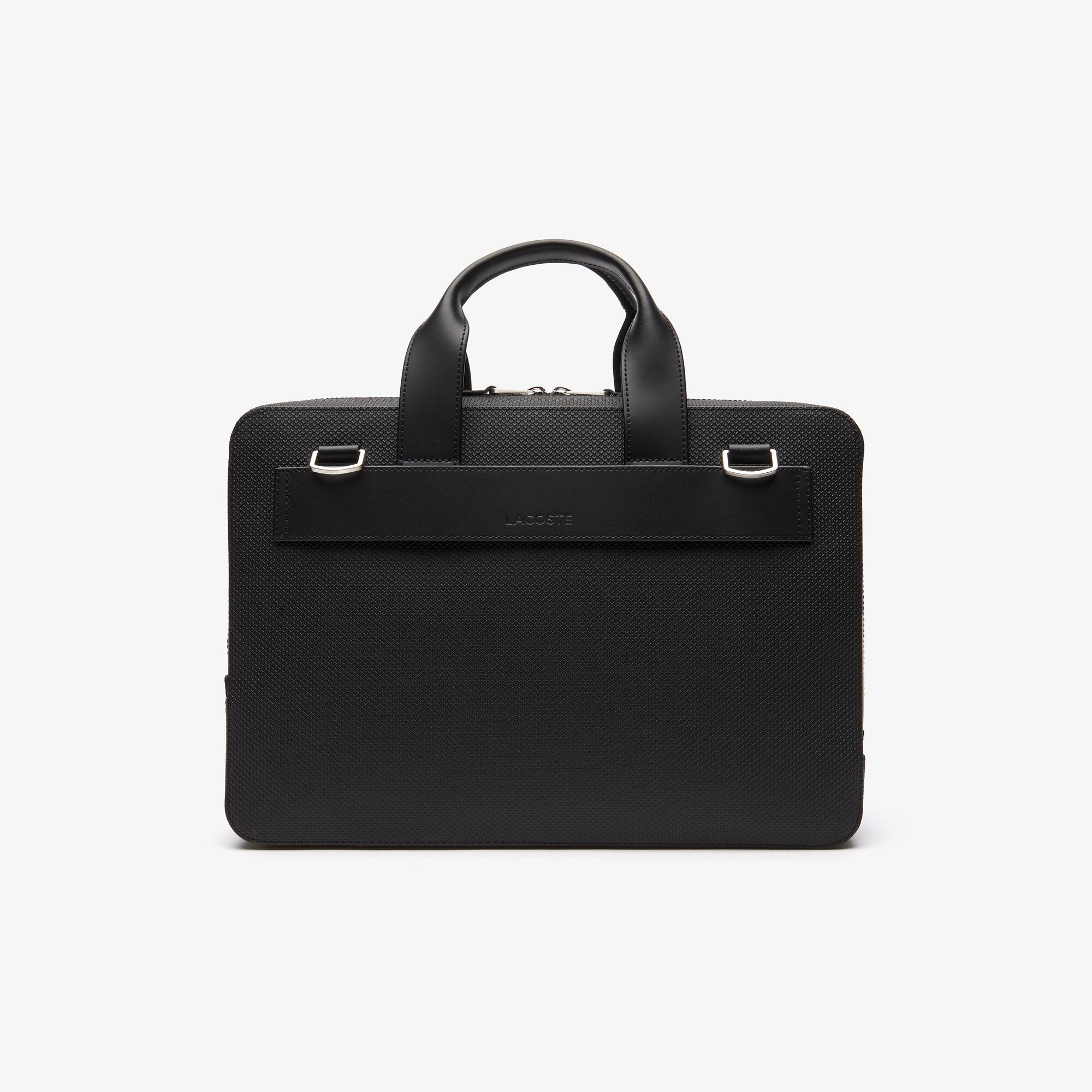 Sac ordinateur Chantaco en cuir piqué mat