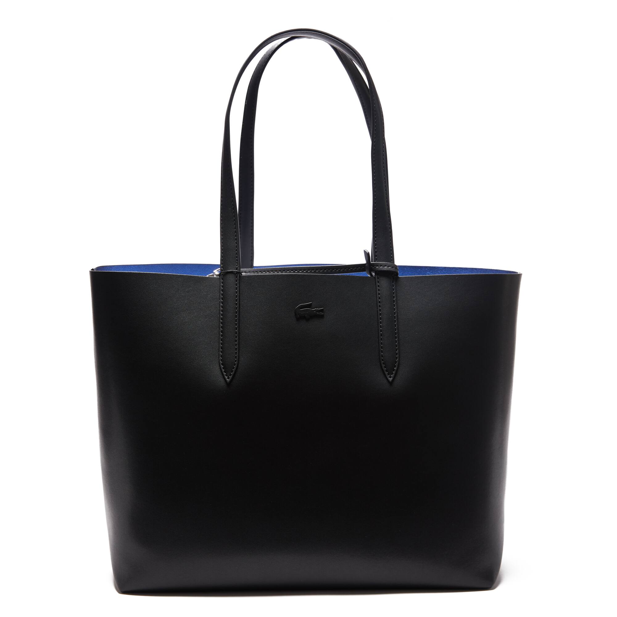 Sac cabas Anna réversible bicolore en cuir mat et irisé