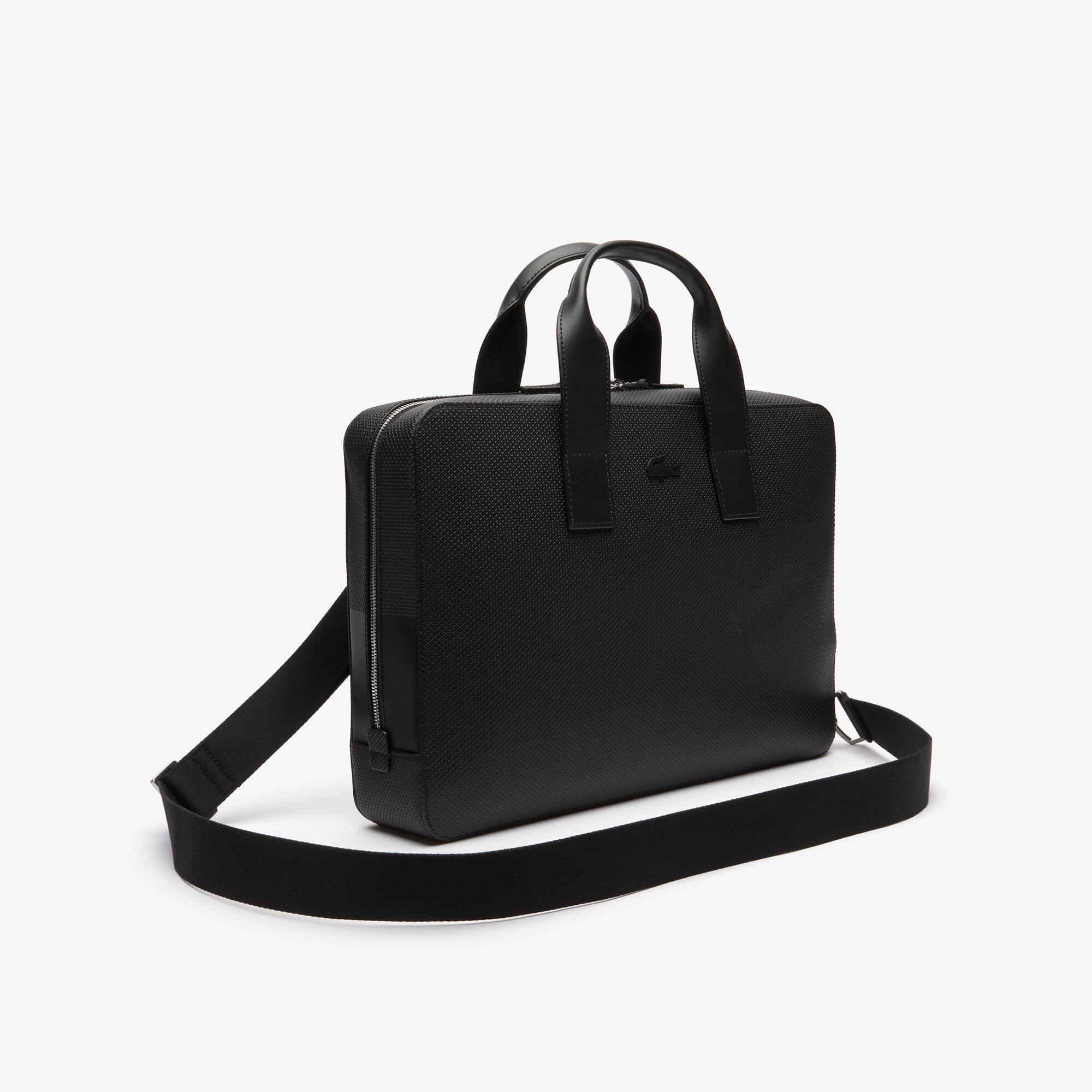 Sac ordinateur Chantaco en cuir piqué mat