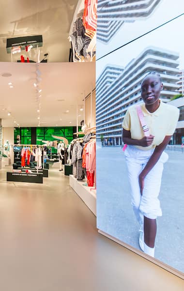 First floor of the Lacoste flagship on Regent Street, London