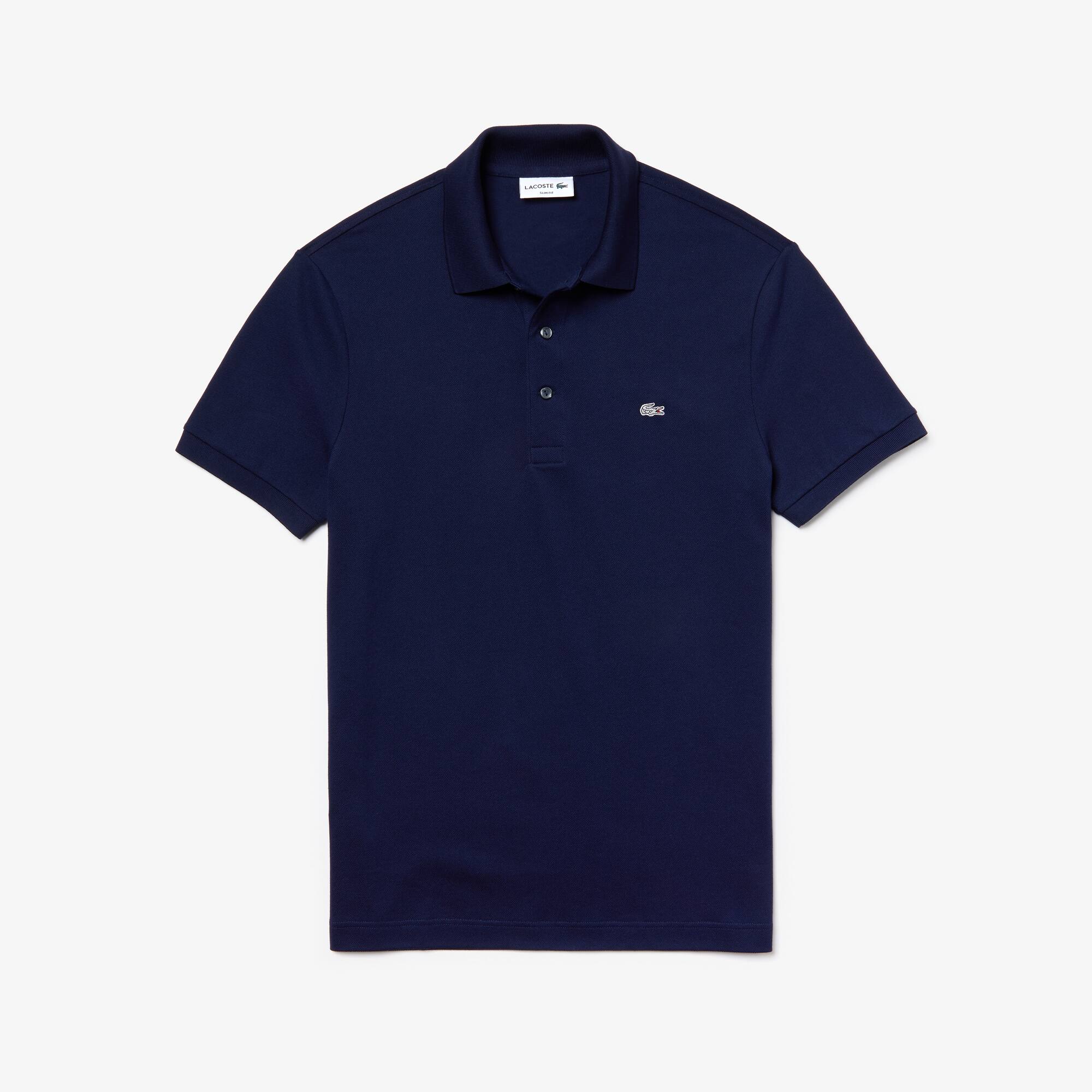 Slim Fit Lacoste-Polo aus dehnbarem Petit Piqué