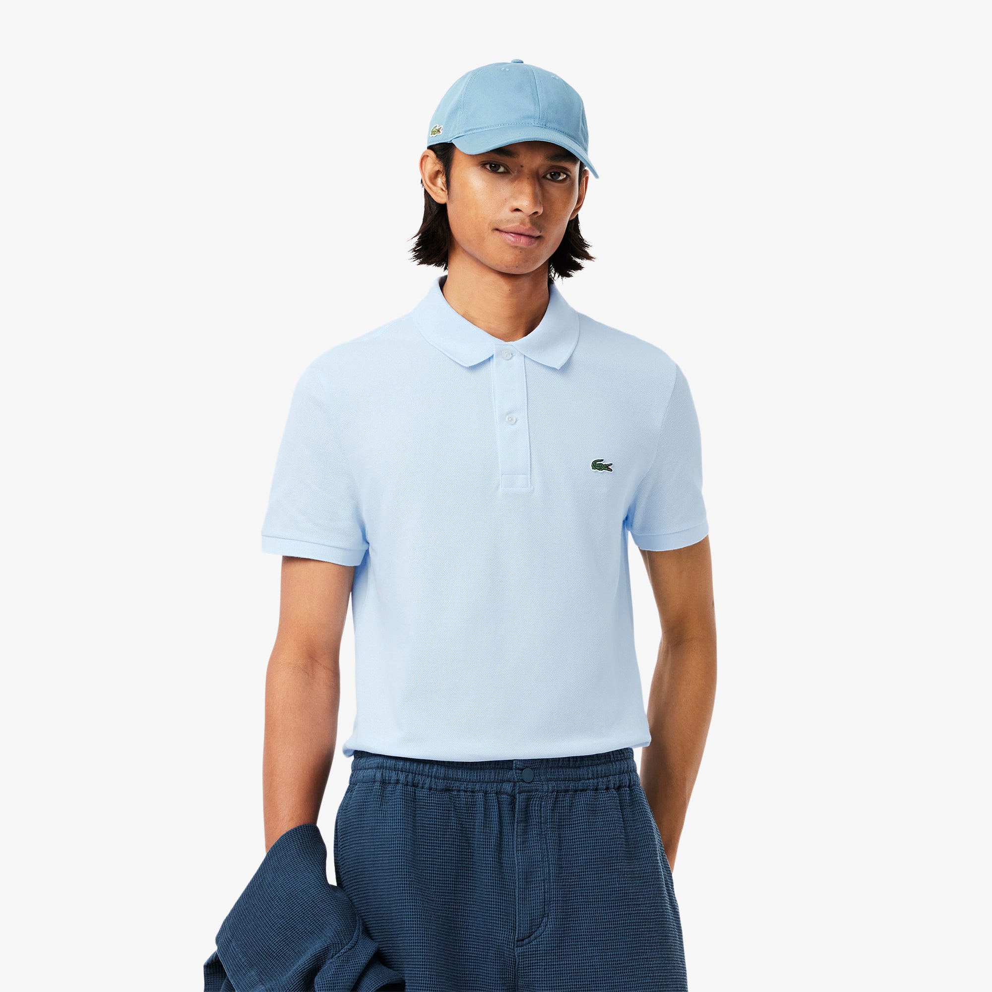 Slim Fit Lacoste-Polo aus Petit Piqué Slim Fit Lacoste-Polo aus Petit Piqué
