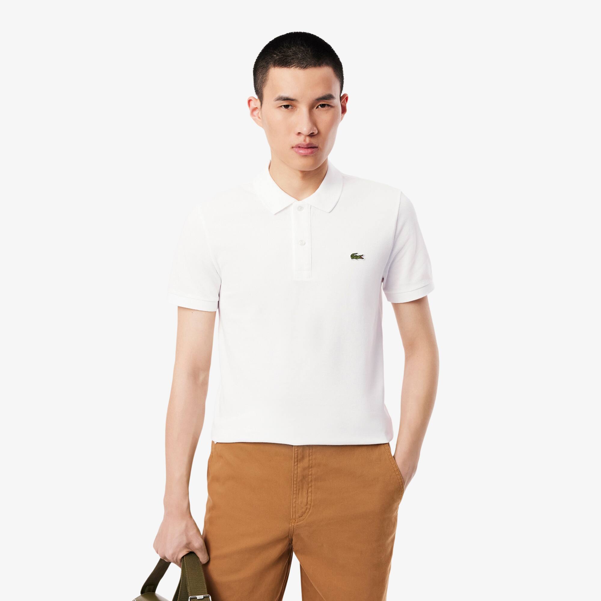 Slim Fit Lacoste-Polo aus Petit Piqué Slim Fit Lacoste-Polo aus Petit Piqué