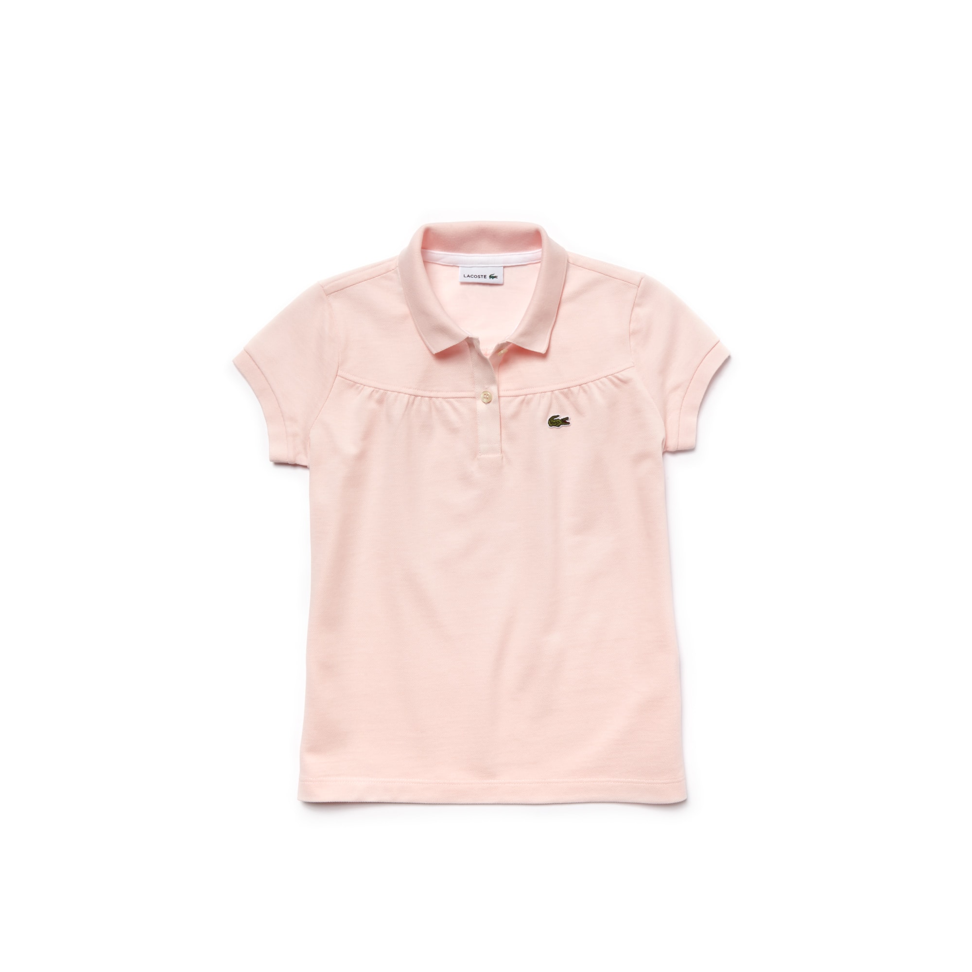 Lacoste-Polo aus Mini Piqué mit Kräuselfalten Lacoste-Polo aus Mini Piqué mit Kräuselfalten