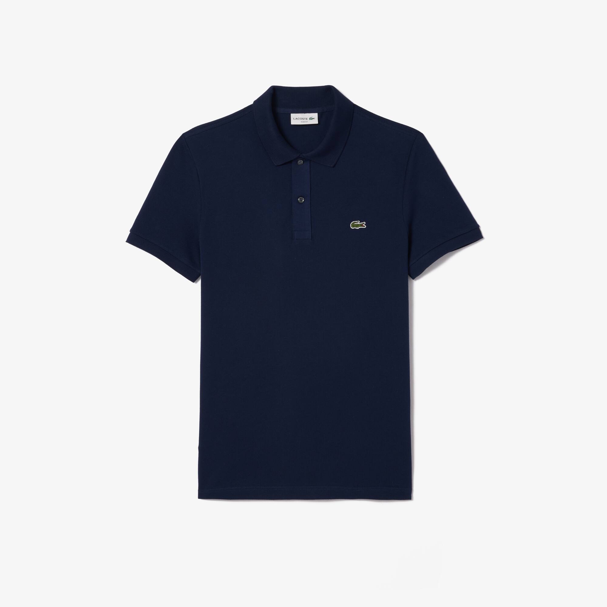 Slim Fit Lacoste-Polo aus Petit Piqué