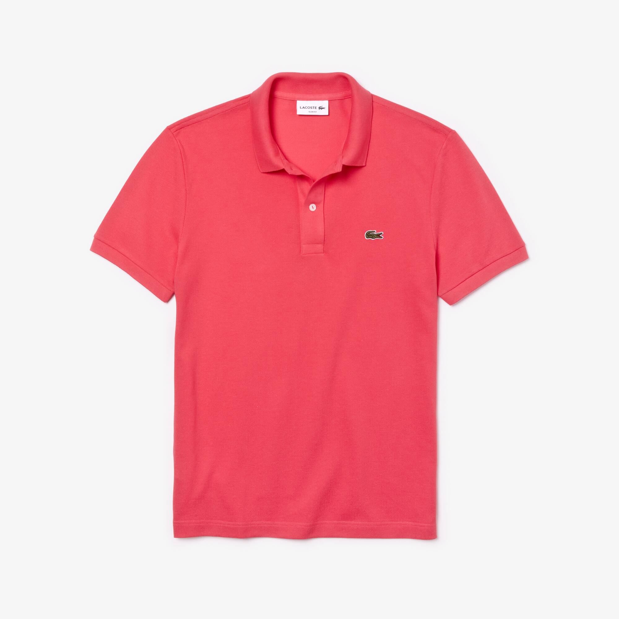 Polo Lacoste di taglio attillato in petit piqué
