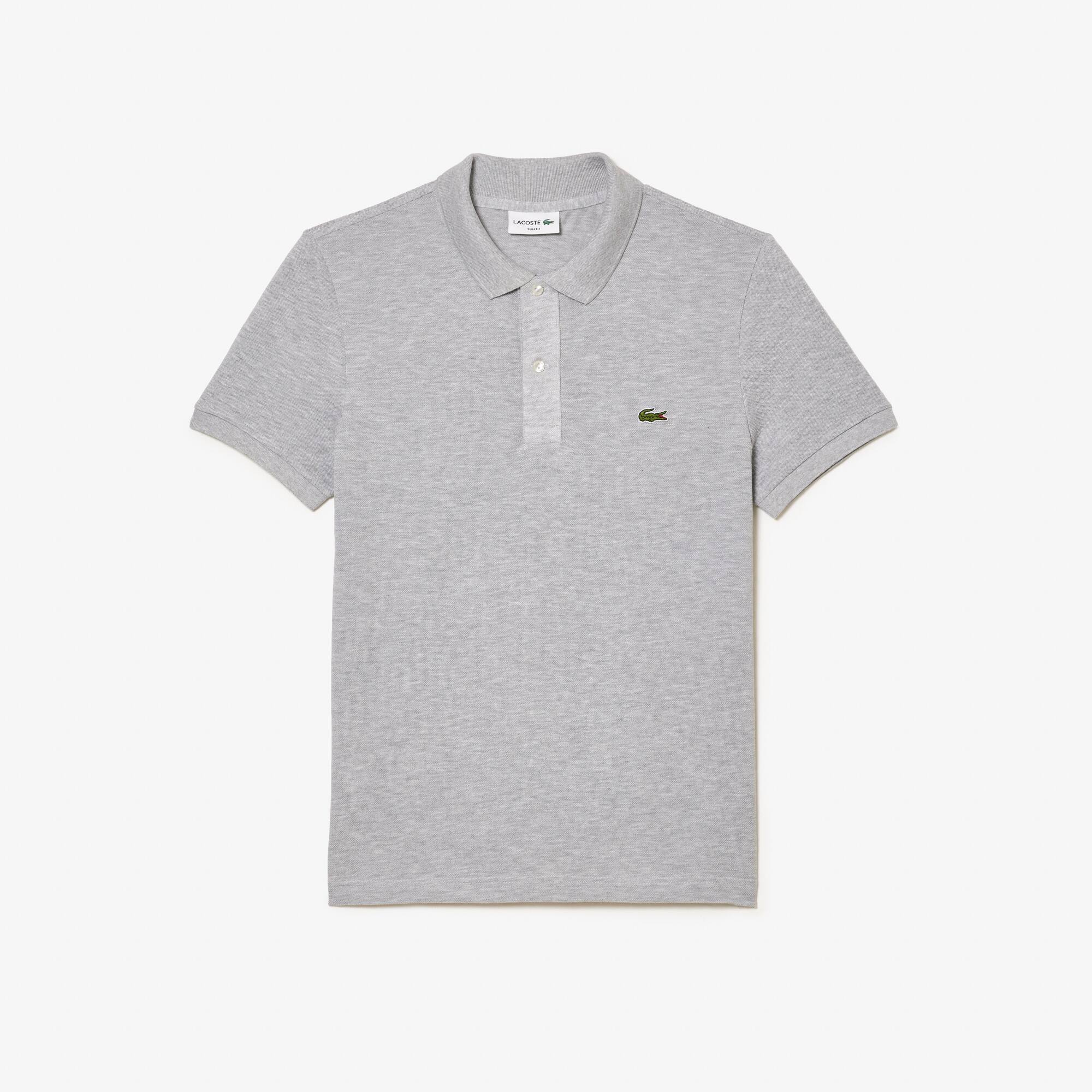 Polo Lacoste di taglio attillato in petit piqué