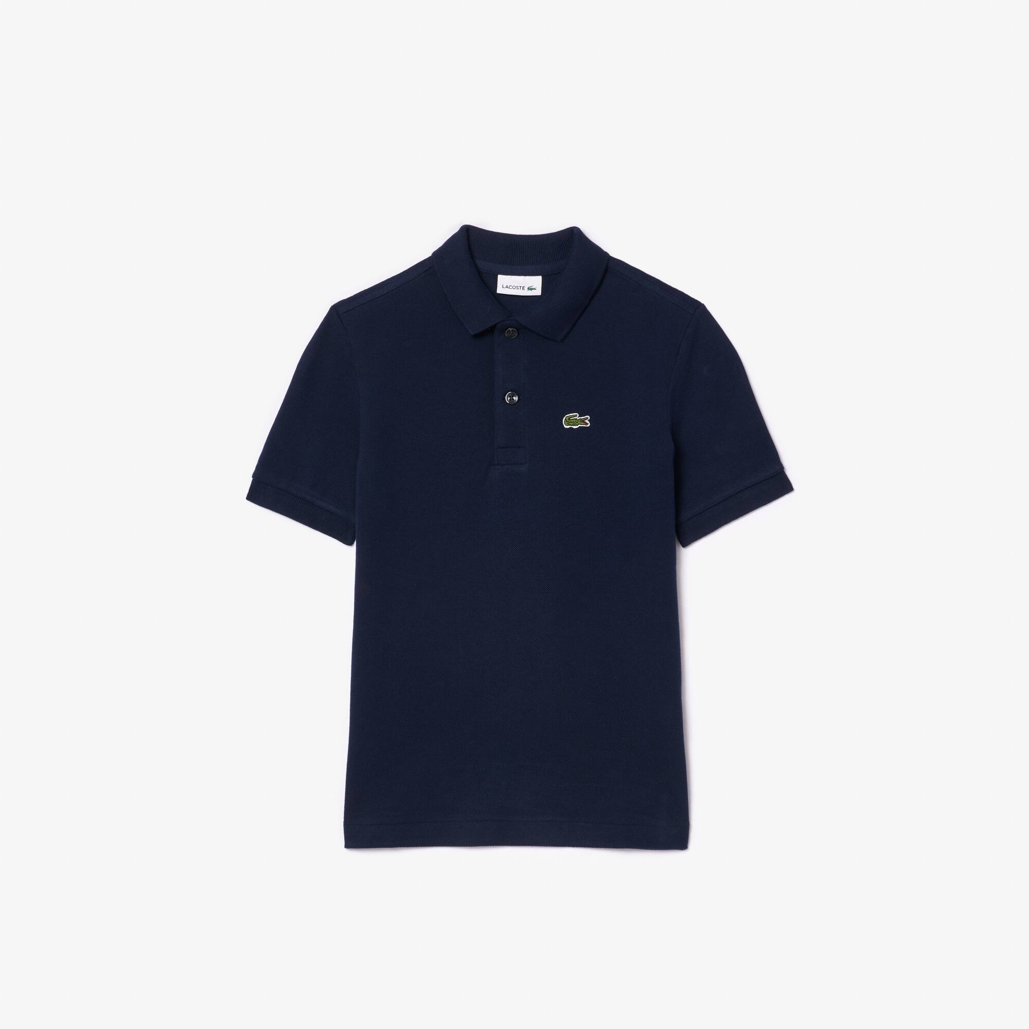 Polo Criança Lacoste L.12.12 em petit piqué unicolor Polo Criança Lacoste L.12.12 em petit piqué unicolor