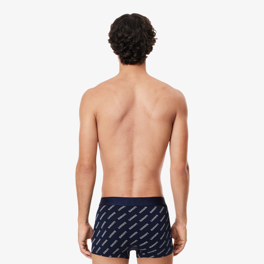 بوكسر بتصاميم سادة ومزركشة مجموعة ثلاث قطع Lacoste