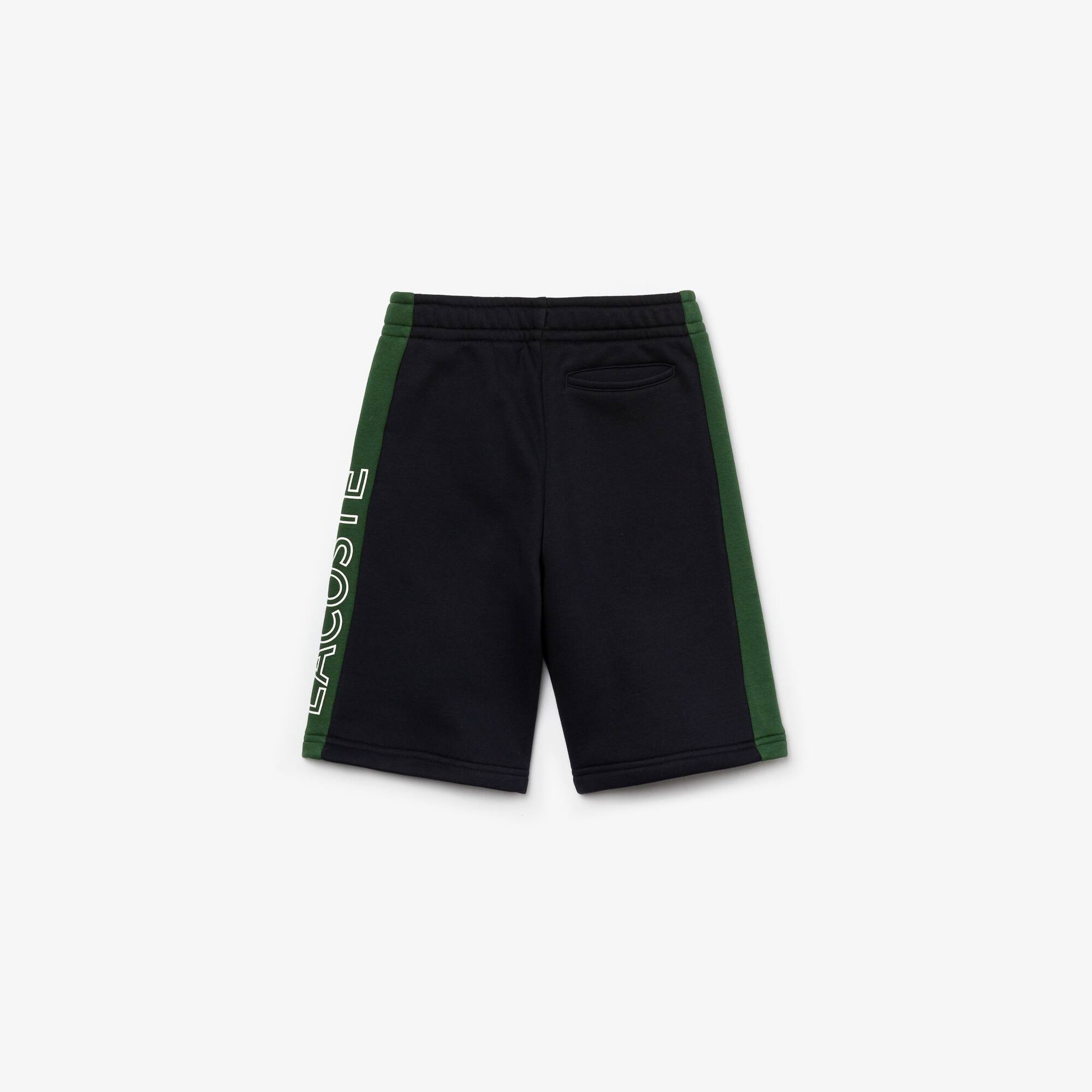 boys black lacoste shorts