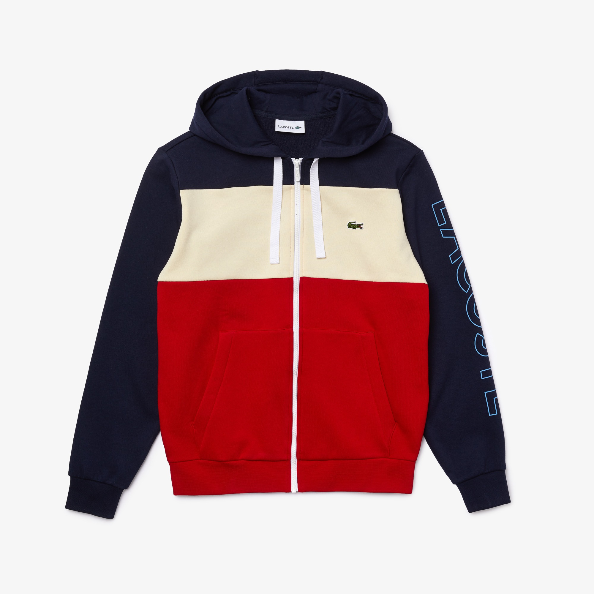 Men’s Colourblock Fleece Zip Hoodie LACOSTE