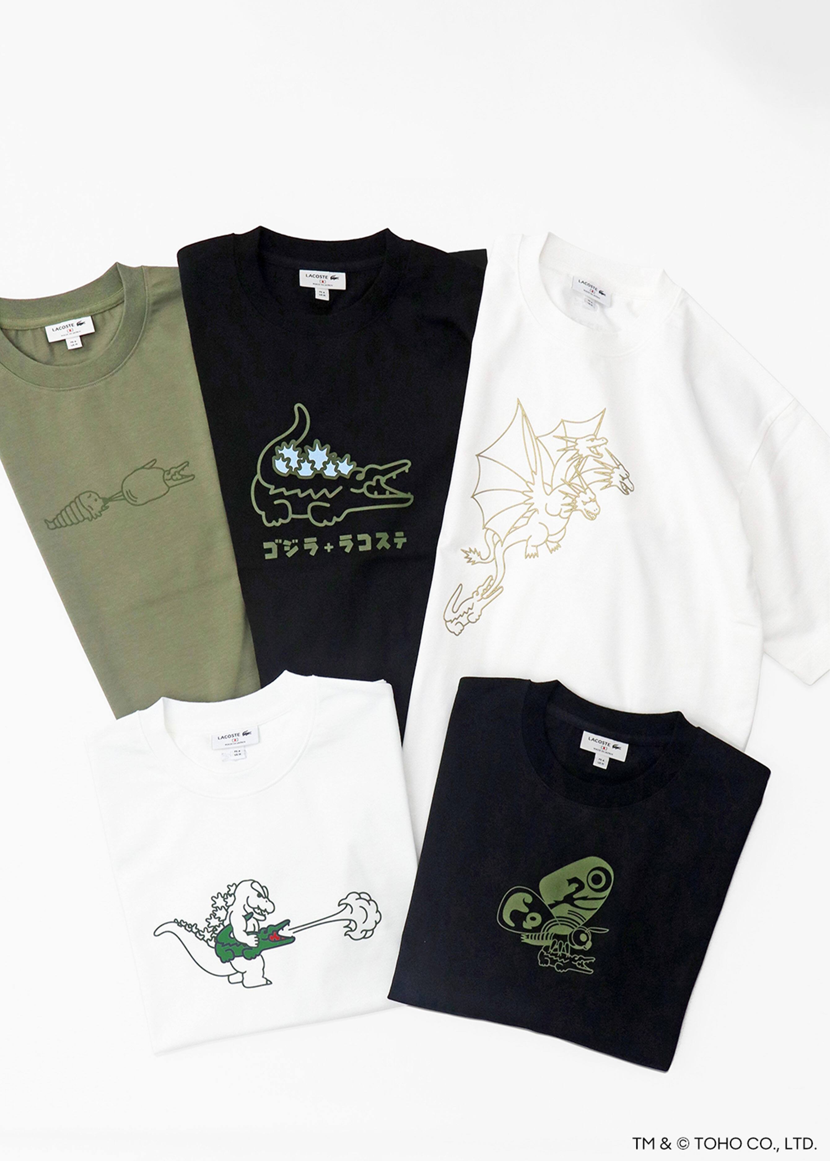 ゴジラ＋ラコステTシャツ Godzilla + LACOSTE ラコステ x ゴジラ Tシャツ 黒 3 S LACOSTE GODZILLA - メルカリ