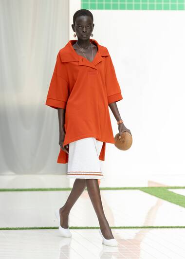 Lacoste SS26 runway show look