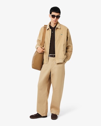 Regular Fit-Polohemd aus Wolle mit langen &Auml;rmeln