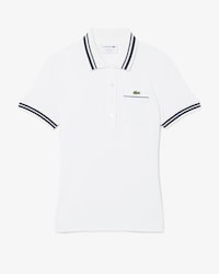 Franz&ouml;sisches Slim Fit-Polohemd aus Rippstrick