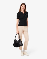 Straight Fit-Chinohose aus Baumwollgabardine