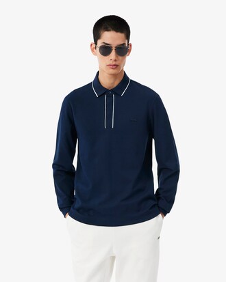 Regular Fit-Polohemd Paris mit langen &Auml;rmeln
