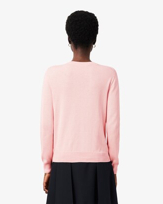 Cardigan mit 3D-Rippstrick aus Baumwolle